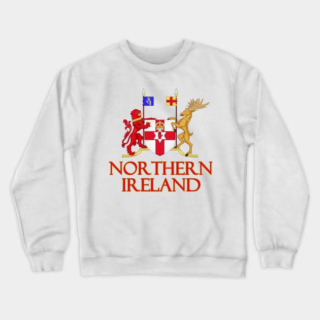 Northern Ireland - Coat of Arms Design Crewneck Sweatshirt by Naves
